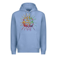 Colony Blue not by my strength but his Premium Hoodie - MaliasSmallBusiness