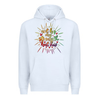 White not by my strength but his Premium Hoodie - MaliasSmallBusiness