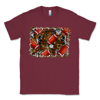 Burgundy christmas football Classic Tee - RanaPortraitStore