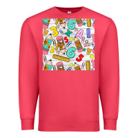 Cardinal back to school seamless pattern Premium Sweatshirt - BundleAndBundleShop