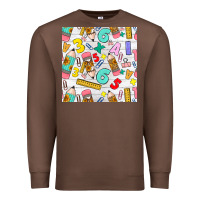 Chestnut back to school seamless pattern Premium Sweatshirt - BundleAndBundleShop