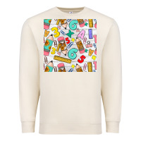Sandshell back to school seamless pattern Premium Sweatshirt - BundleAndBundleShop