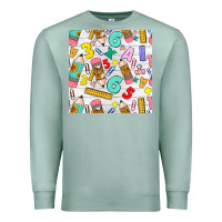 Seafoam back to school seamless pattern Premium Sweatshirt - BundleAndBundleShop