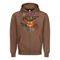Chestnut howdy pumpkin Zipper Hoodie - CowhideDigitalArt