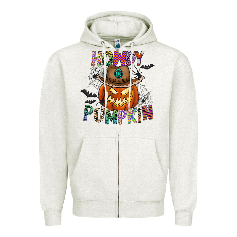 Howdy Pumpkin Zipper Hoodie by CowhideDigitalArt | Teevron