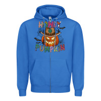 True Royal howdy pumpkin Zipper Hoodie - CowhideDigitalArt