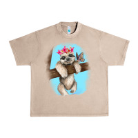 French Oak baby sloth Urban Heavy Tee - RanaPortraitStore