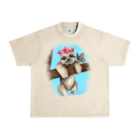 Sandshell baby sloth Urban Heavy Tee - RanaPortraitStore