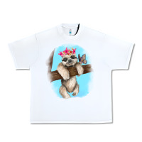 White baby sloth Urban Heavy Tee - RanaPortraitStore