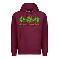 Burgundy shake your shamrocks Premium Hoodie - AdoDesignShop