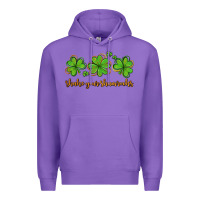 Purple shake your shamrocks Premium Hoodie - AdoDesignShop