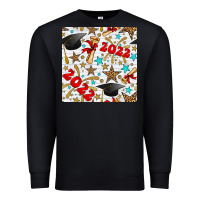 Black graduation 2022 seamless pattern Premium Sweatshirt - BundleAndBundleShop