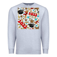 Heather Grey graduation 2022 seamless pattern Premium Sweatshirt - BundleAndBundleShop
