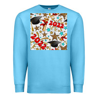 Ocean Blue graduation 2022 seamless pattern Premium Sweatshirt - BundleAndBundleShop