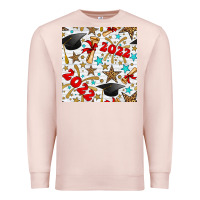 Pale Pink graduation 2022 seamless pattern Premium Sweatshirt - BundleAndBundleShop
