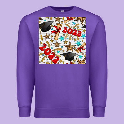 Graduation 2022 Seamless Pattern Premium Sweatshirt Designed By Bundleandbundleshop