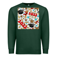 Sports Green graduation 2022 seamless pattern Premium Sweatshirt - BundleAndBundleShop