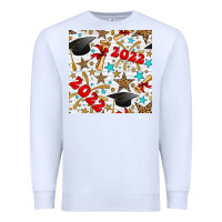 White graduation 2022 seamless pattern Premium Sweatshirt - BundleAndBundleShop
