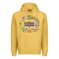 Antique Gold cozy book girl club Premium Hoodie - MaliasSmallBusiness