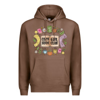 Chestnut cozy book girl club Premium Hoodie - MaliasSmallBusiness