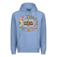 Colony Blue cozy book girl club Premium Hoodie - MaliasSmallBusiness