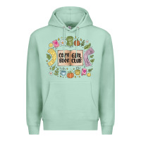 Seafoam cozy book girl club Premium Hoodie - MaliasSmallBusiness