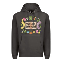 Smoke cozy book girl club Premium Hoodie - MaliasSmallBusiness