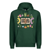Sports Green cozy book girl club Premium Hoodie - MaliasSmallBusiness