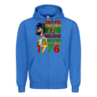 True Royal July 4th Juneteenth 1865 Zipper Hoodie - CowGirlArtShop