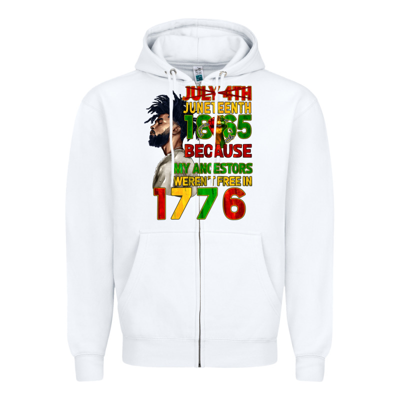 July 4th Juneteenth 1865 Zipper Hoodie by CowGirlArtShop | Teevron