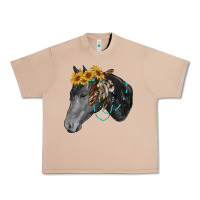 Burro black and white western horse Urban Heavy Tee - RanaPortraitStore
