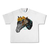 Lunar Rock black and white western horse Urban Heavy Tee - RanaPortraitStore
