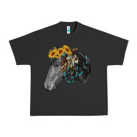 Pigment Black black and white western horse Urban Heavy Tee - RanaPortraitStore
