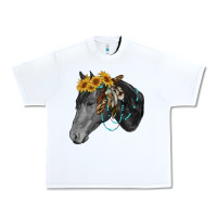 White black and white western horse Urban Heavy Tee - RanaPortraitStore