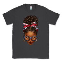 Smoke union jack flag afro messy bun Classic Tee - texasbilliewilder