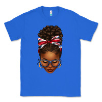 True Royal union jack flag afro messy bun Classic Tee - texasbilliewilder