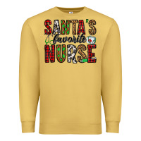 Antique Gold santa's favorite nurse Premium Sweatshirt - Jasminsmagicworld