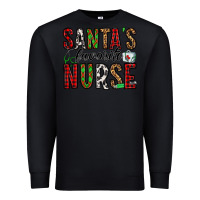 Black santa's favorite nurse Premium Sweatshirt - Jasminsmagicworld
