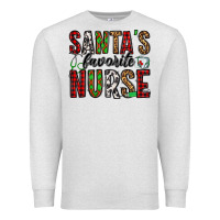 Oatmeal Heather santa's favorite nurse Premium Sweatshirt - Jasminsmagicworld