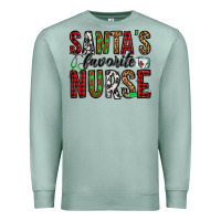 Seafoam santa's favorite nurse Premium Sweatshirt - Jasminsmagicworld