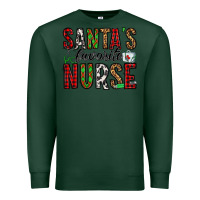 Sports Green santa's favorite nurse Premium Sweatshirt - Jasminsmagicworld