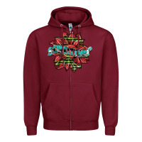 Burgundy summer Zipper Hoodie - SublimationCraftShop