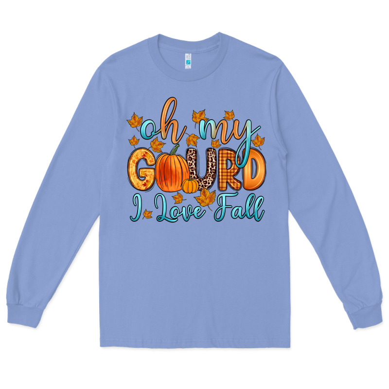 Oh My Gourd I Love Fall Long Sleeve Tee by Zillion Design Studio | Teevron