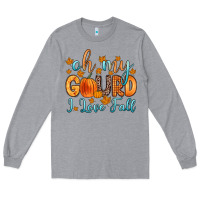 Heather Grey oh my gourd i love fall Long Sleeve Tee - Zillion Design Studio