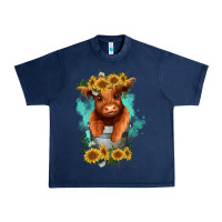 Navy baby cow in a bucket Urban Heavy Tee - RanaPortraitStore