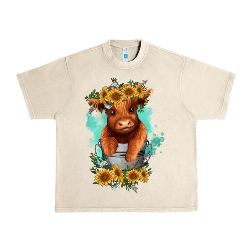 Baby Cow In A Bucket Urban Heavy Tee by RanaPortraitStore | Teevron