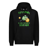 Black pickleball is my favorite season Premium Hoodie - MaliasSmallBusiness