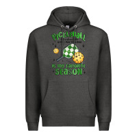 Charcoal Heather pickleball is my favorite season Premium Hoodie - MaliasSmallBusiness