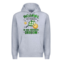 Heather Grey pickleball is my favorite season Premium Hoodie - MaliasSmallBusiness