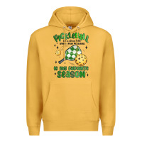 Mustard pickleball is my favorite season Premium Hoodie - MaliasSmallBusiness